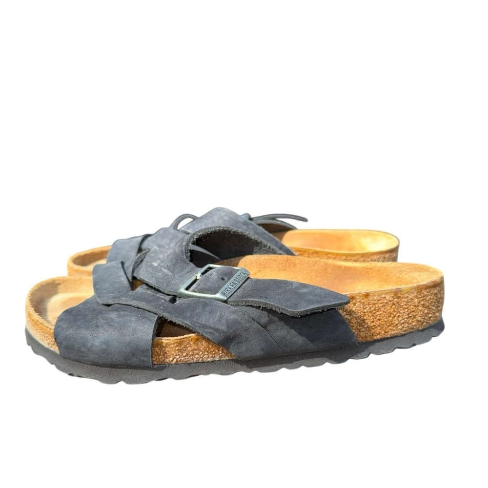 BIRKENSTOCK Lugano Oiled Leather Black Women’s Size 5-5.5 EU 36 - Picture 5 of 16